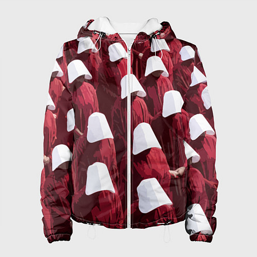 Женская куртка Рассказ служанки паттерн / 3D-Белый – фото 1