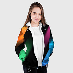 Куртка с капюшоном женская Multicoloured, цвет: 3D-белый — фото 2