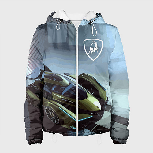 Женская куртка Lamborghini - motorsport extreme / 3D-Белый – фото 1