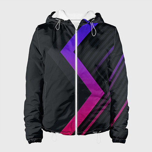 Женская куртка Color black line / 3D-Белый – фото 1