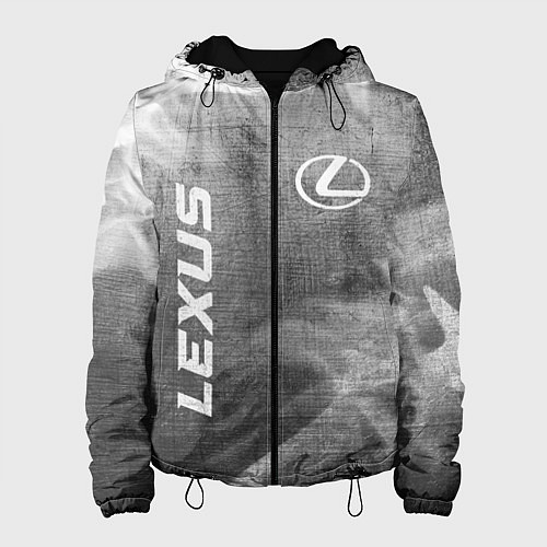 Женская куртка Lexus - grey gradient вертикально / 3D-Черный – фото 1
