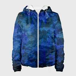 Женская куртка Абстракция - blue uniform camouflage
