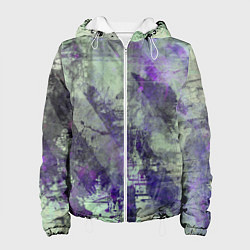 Женская куртка Абстракция - atomic violet in green