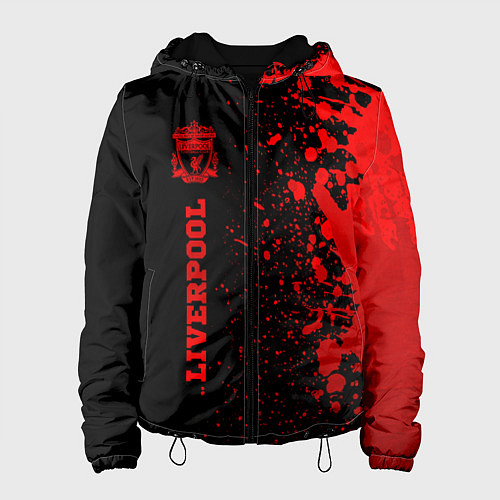 Женская куртка Liverpool - red gradient по-вертикали / 3D-Черный – фото 1