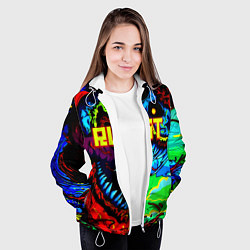 Куртка с капюшоном женская Rust hyperbeast, цвет: 3D-белый — фото 2