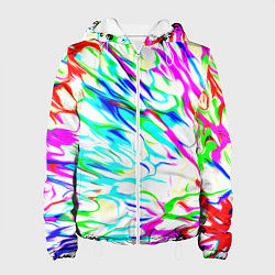 Женская куртка Неоновые краски текстура неон