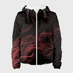 Куртка с капюшоном женская Color smoke red, цвет: 3D-белый