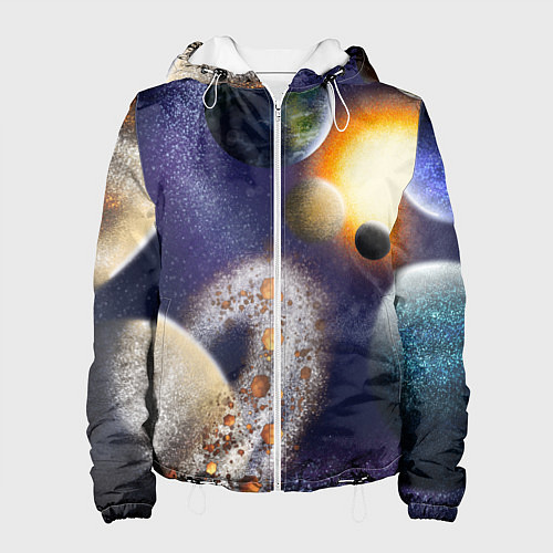 Женская куртка Парад планет / 3D-Белый – фото 1