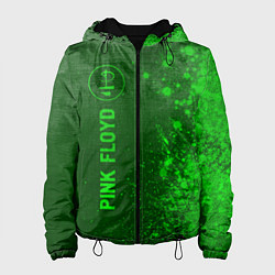 Куртка с капюшоном женская Pink Floyd - green gradient по-вертикали, цвет: 3D-черный