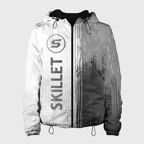 Женская куртка Skillet - white gradient по-вертикали / 3D-Черный – фото 1