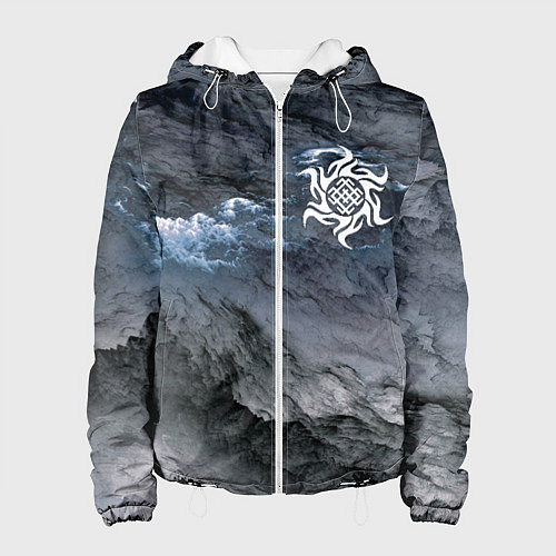 Женская куртка Символика Белобога - оберег / 3D-Белый – фото 1