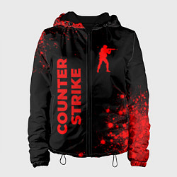 Женская куртка Counter Strike - red gradient вертикально