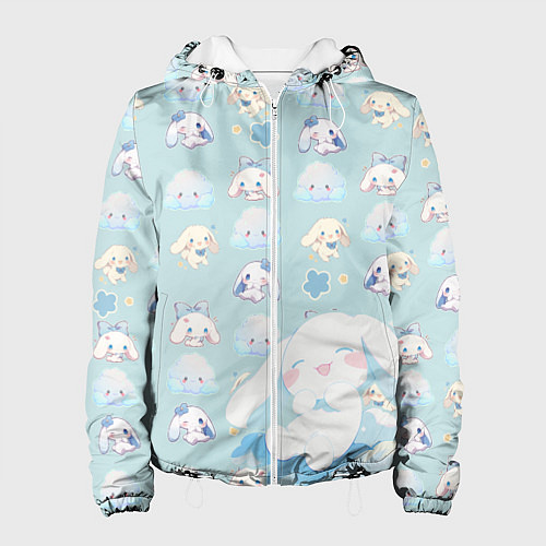Женская куртка Нежные зайки / 3D-Белый – фото 1