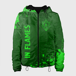 Женская куртка In Flames - green gradient вертикально