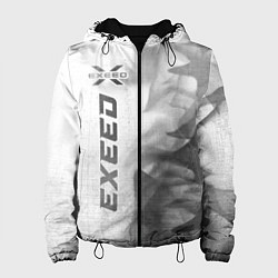 Куртка с капюшоном женская Exeed - white gradient по-вертикали, цвет: 3D-черный