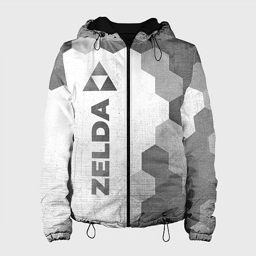 Женская куртка Zelda - white gradient по-вертикали / 3D-Черный – фото 1