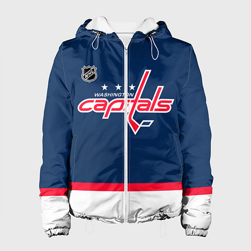 Женская куртка Washington Capitals hockey team / 3D-Белый – фото 1