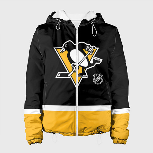 Женская куртка Питтсбург Пингвинз хоккей / 3D-Белый – фото 1