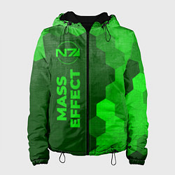 Женская куртка Mass Effect - green gradient по-вертикали