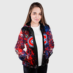 Куртка с капюшоном женская Montreal Canadiens NHL black, цвет: 3D-черный — фото 2