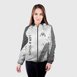 Куртка с капюшоном женская Король и Шут - white gradient вертикально, цвет: 3D-черный — фото 2