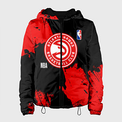 Женская куртка Atlanta Hawks black and red