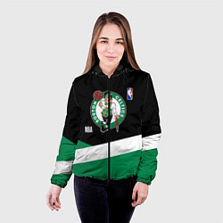 Куртка с капюшоном женская Бостон Селтикс НБА, цвет: 3D-черный — фото 2