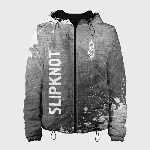 Женская куртка Slipknot - grey gradient вертикально / 3D-Черный – фото 1