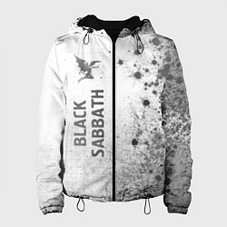 Куртка с капюшоном женская Black Sabbath - white gradient по-вертикали, цвет: 3D-черный