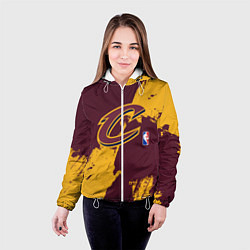 Куртка с капюшоном женская Cleveland Cavaliers NBA team, цвет: 3D-белый — фото 2