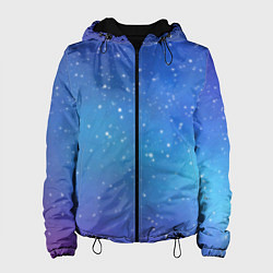 Куртка с капюшоном женская Ночное сияние, цвет: 3D-черный