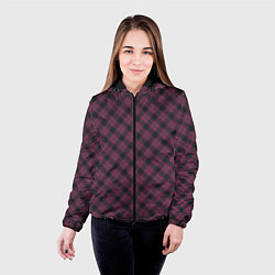 Куртка с капюшоном женская Tartan, цвет: 3D-черный — фото 2