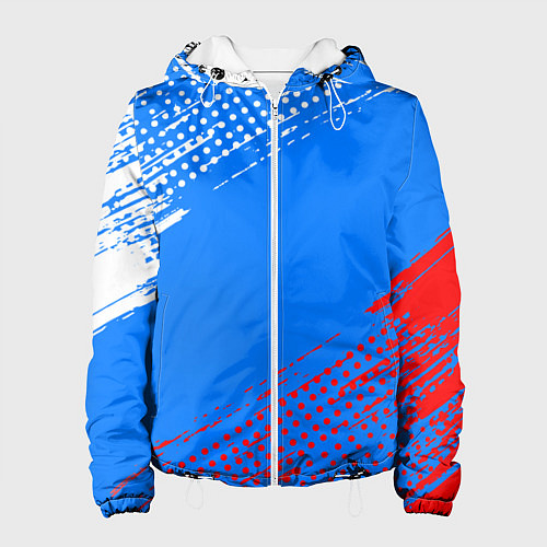 Женская куртка Патриот - флаг / 3D-Белый – фото 1