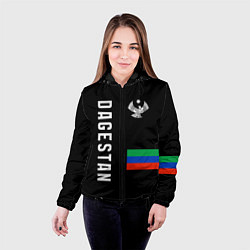 Куртка с капюшоном женская Dagestan republic, цвет: 3D-черный — фото 2