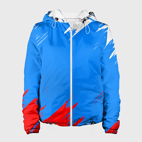 Женская куртка Патриот Россия - флаг / 3D-Белый – фото 1