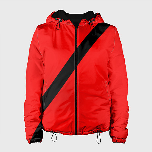 Женская куртка Ремень безопасности, красный / 3D-Черный – фото 1