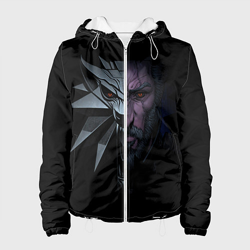 Женская куртка Рожденный в Битве - Ведьмак 3 / 3D-Белый – фото 1