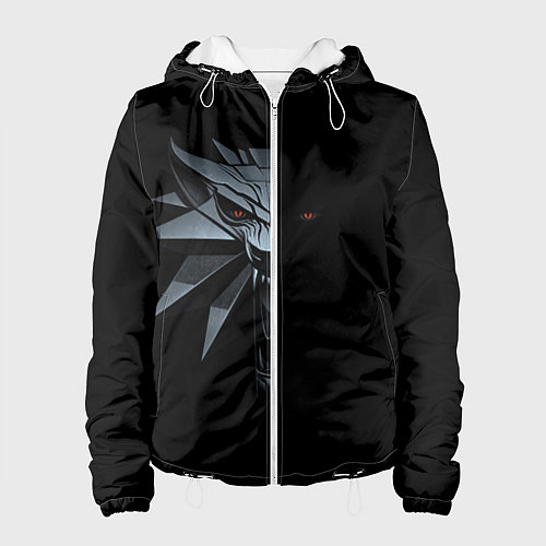 Женская куртка Зверь в полумраке - Ведьмак 3 / 3D-Белый – фото 1