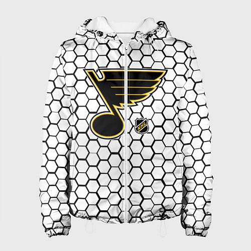 Женская куртка Сент Луис Блюз - белые соты / 3D-Белый – фото 1