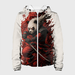 Женская куртка Демоническая панда самурай - нейроарт