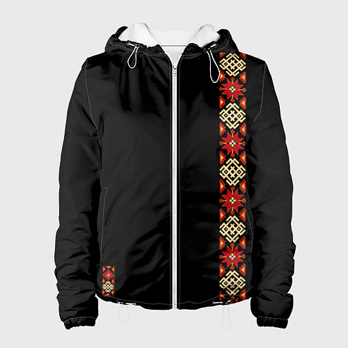 Женская куртка Русь славянские традиции и культура / 3D-Белый – фото 1