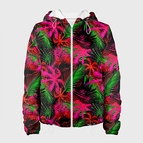 Женская куртка Palm red pink / 3D-Белый – фото 1