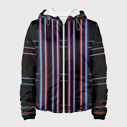 Женская куртка Neon red blue black / 3D-Белый – фото 1