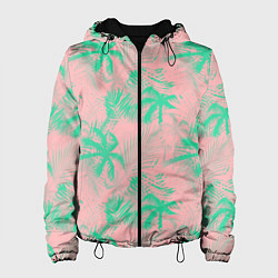 Женская куртка Palm turquoise pink