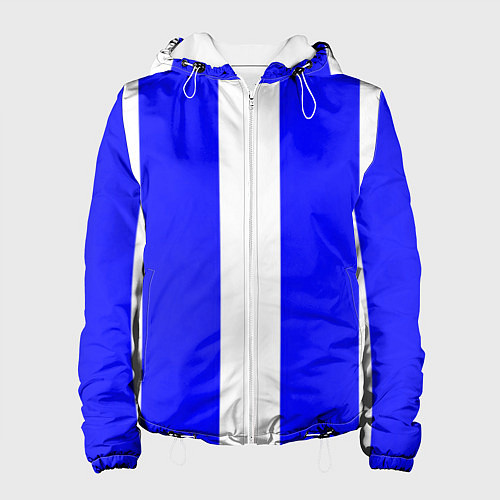 Женская куртка Color white blue line / 3D-Белый – фото 1