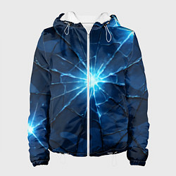 Женская куртка Синий камуфляж со вспышками