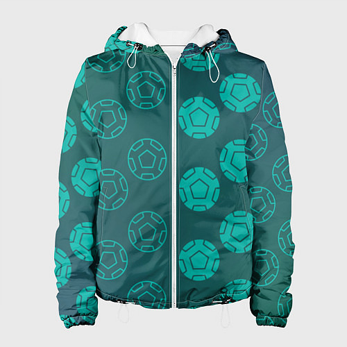 Женская куртка Спортивные мячи / 3D-Белый – фото 1