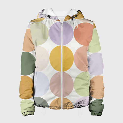 Женская куртка Цветочный горошек / 3D-Белый – фото 1