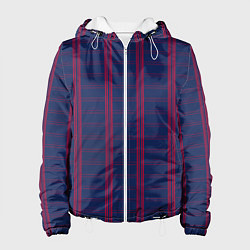 Женская куртка Color blue cage pink stripes