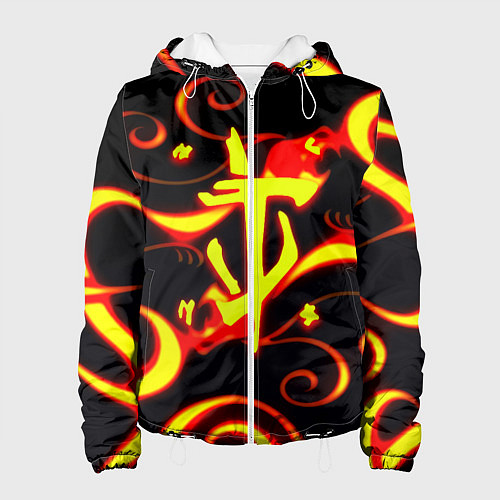 Женская куртка Doom dragon steel fire / 3D-Белый – фото 1